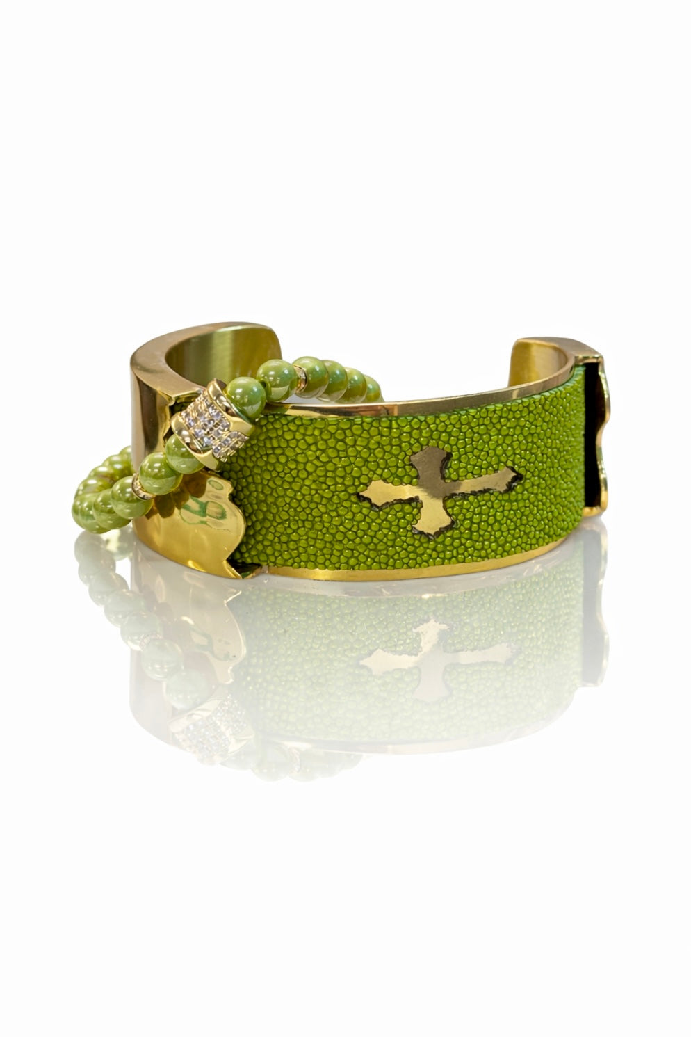 Dallas Stingray Cross Gold 1” (Lime Chartreuse)
