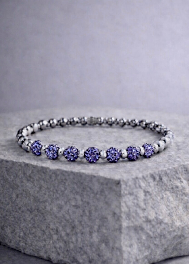 Ireland Mini Row Icon - Amethyst (Silver)