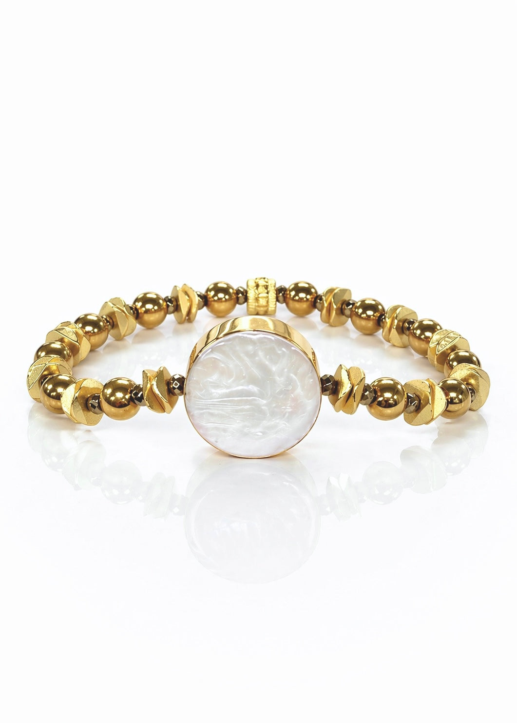 Pearl Grace Round- Pearlized White