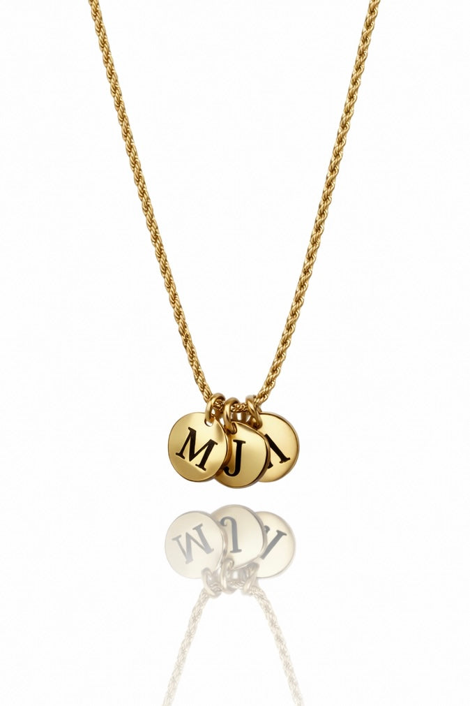 Charlotte Gold Pendant Necklace-INITIAL