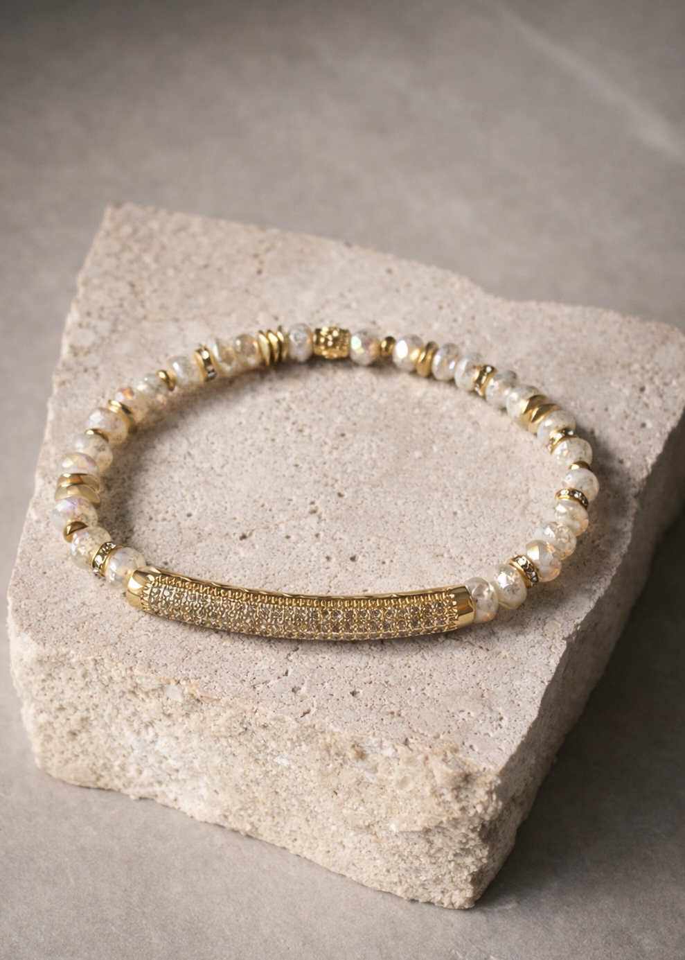 Ever True Gold Pave Bar