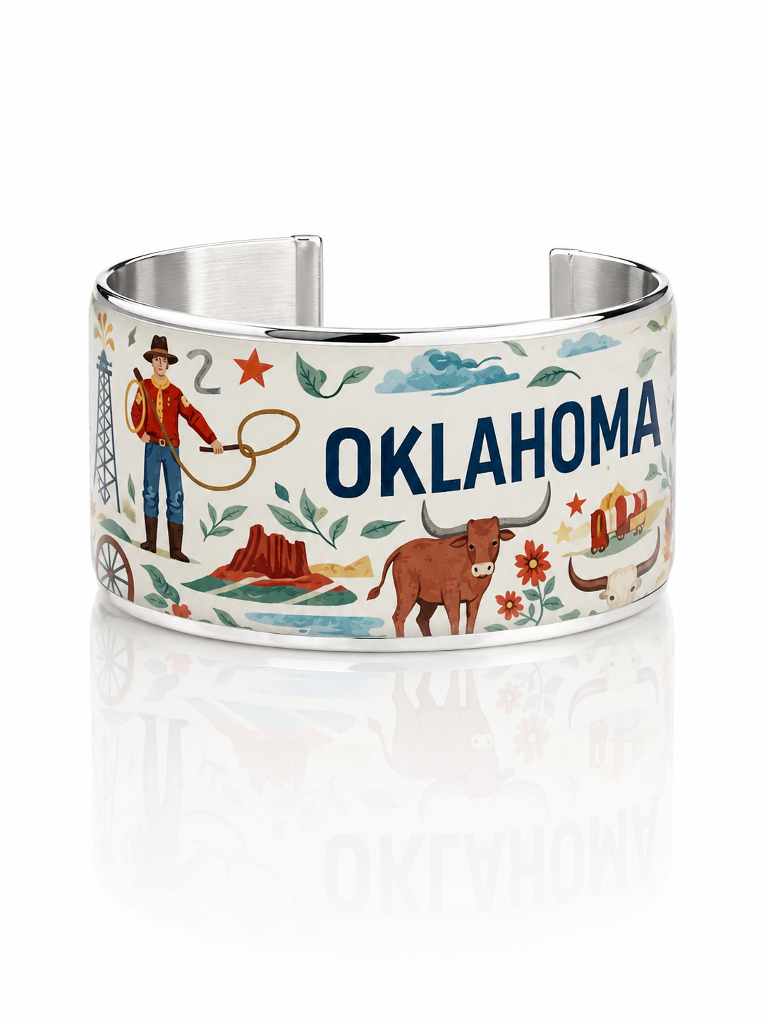 Art Deco - Oklahoma Icons (Silver)