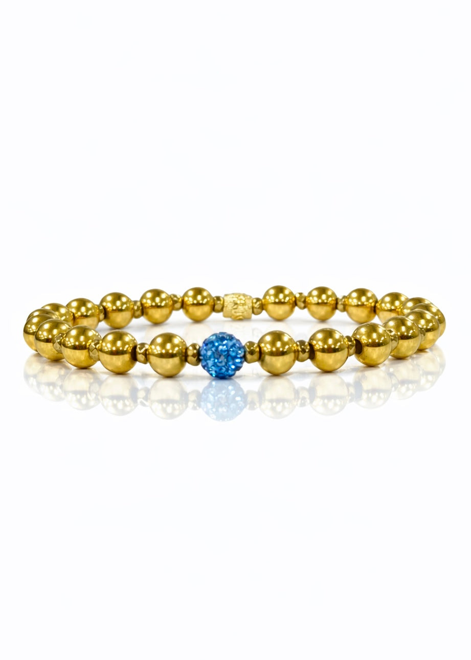 Ireland Icon - Light Blue (Gold)