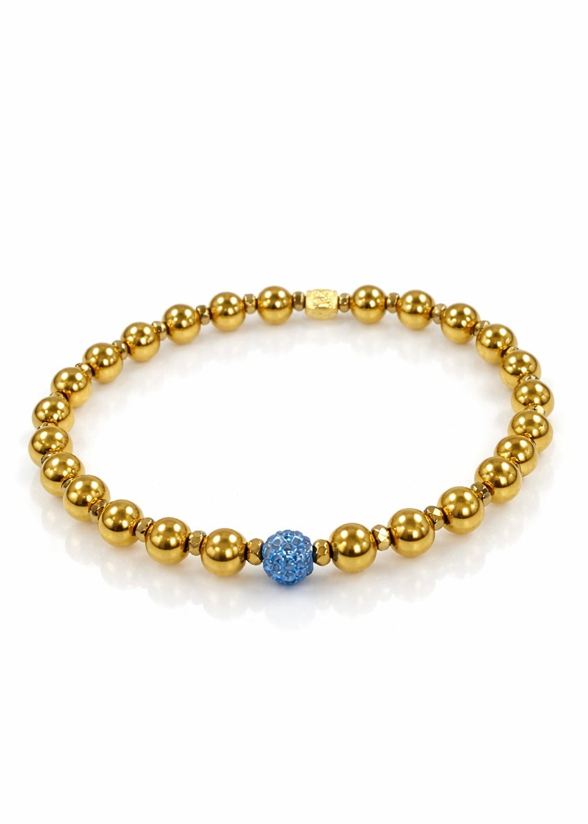 Ireland Icon - Light Blue (Gold)
