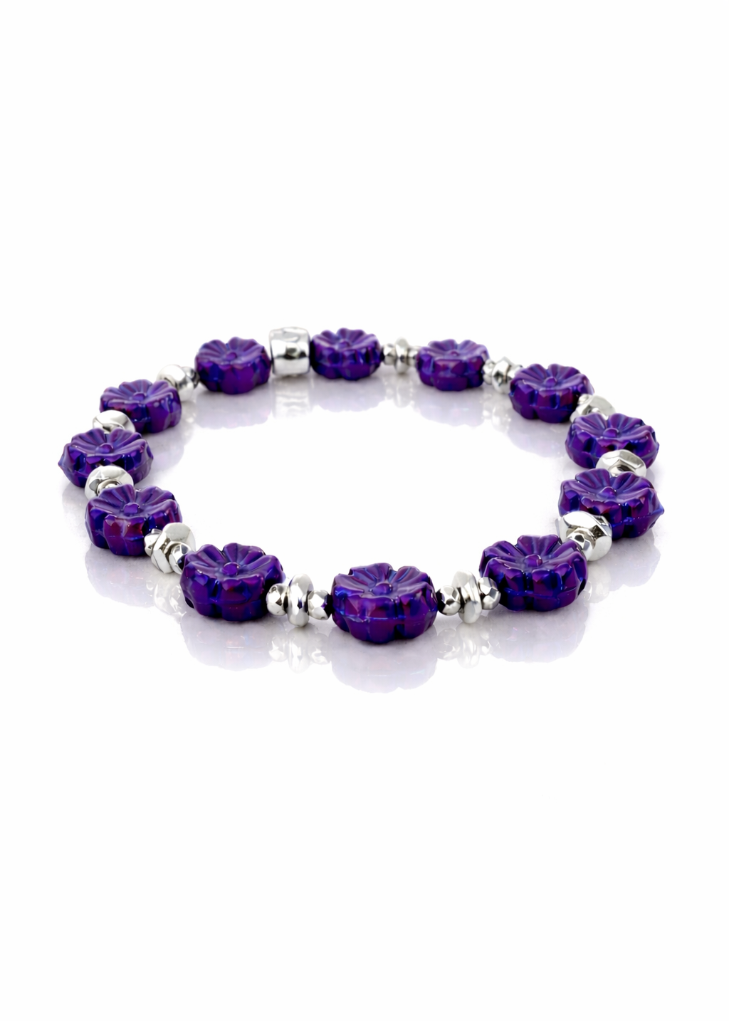 Lavender Fields Violet Flowers (Silver)