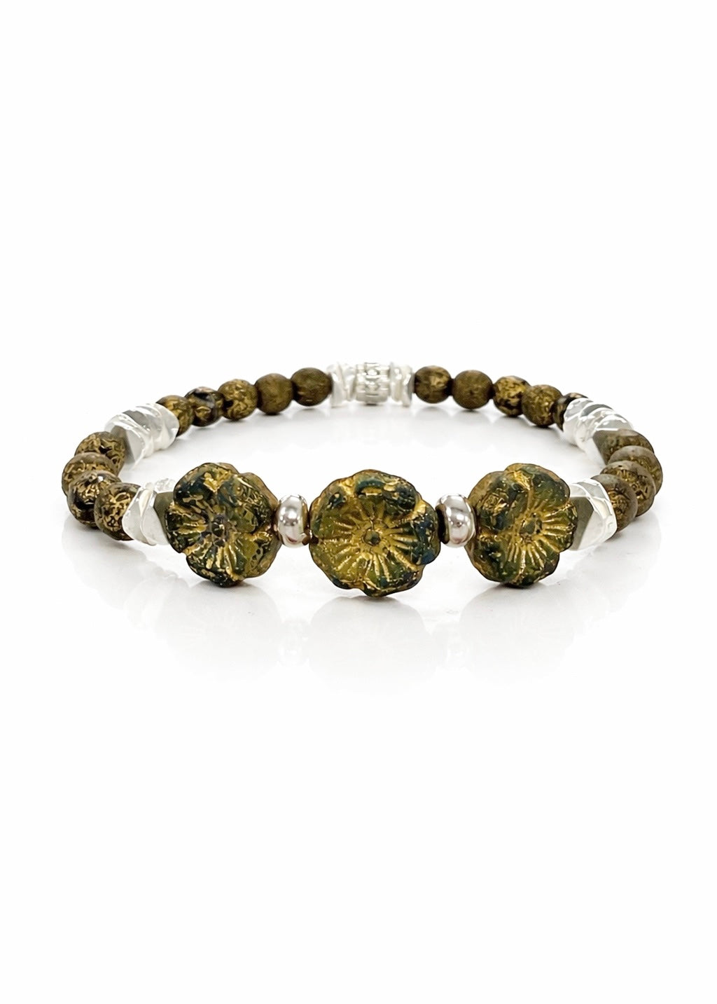 Pressed Flowers - Golden Meadow (Silver)