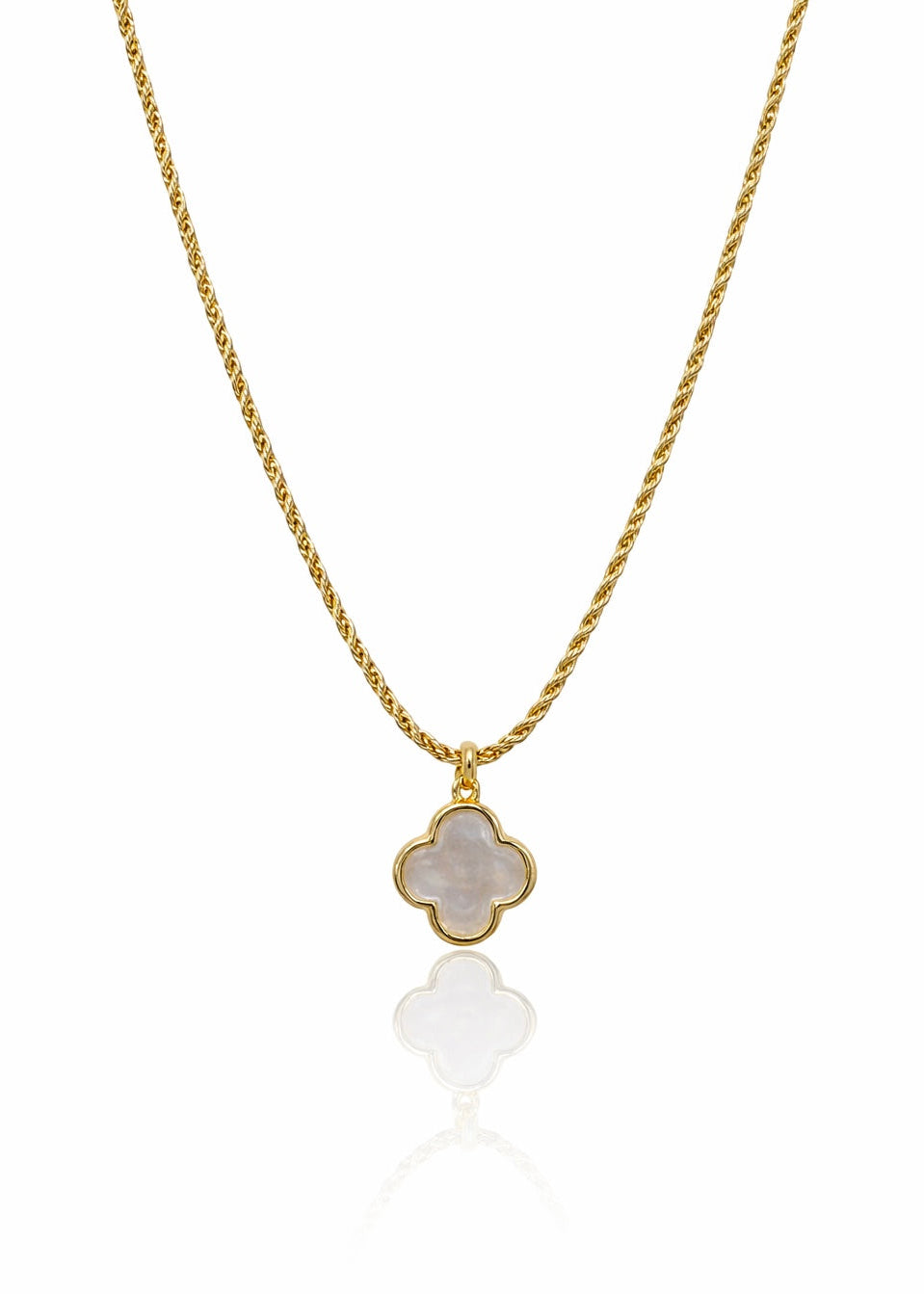 Mother of Pearl Gold Cross Necklace