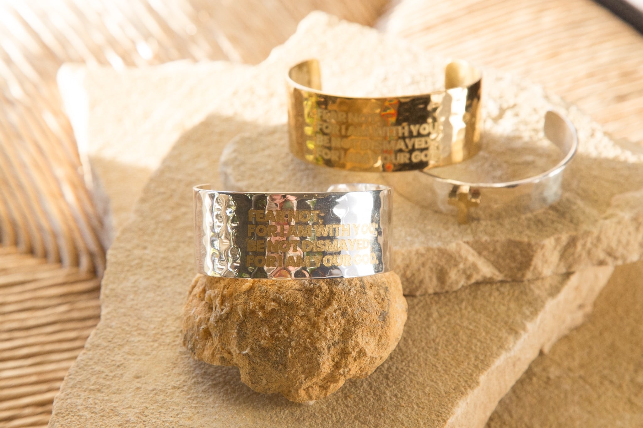 Fear Not Gold 1 inch Cuff