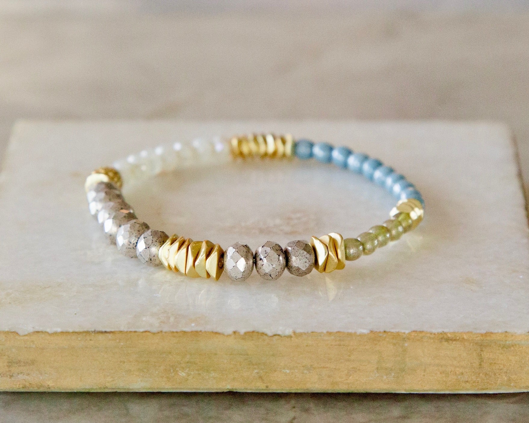 Telluride Sky Blue Ivory Pewter Multicolor - Gold