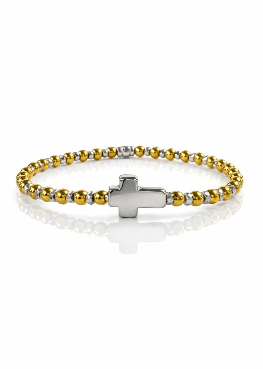 Ever True Gold/Silver Stainless Steel Cross