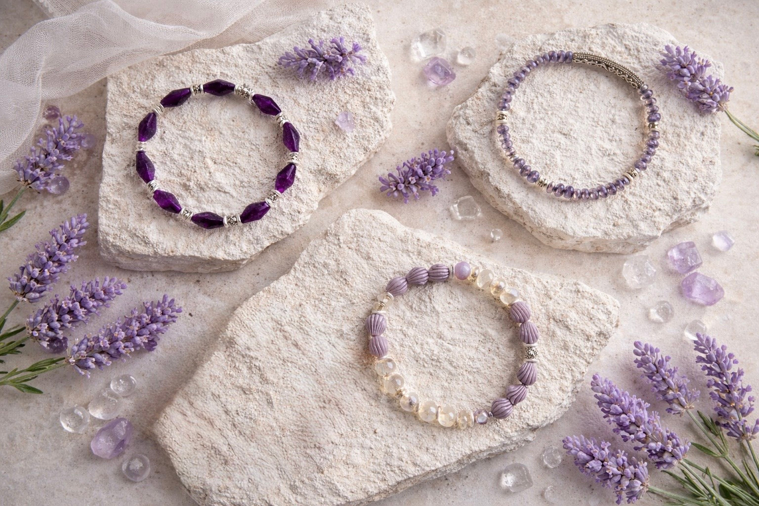 Lavender Fields Violet Marquise (Silver)