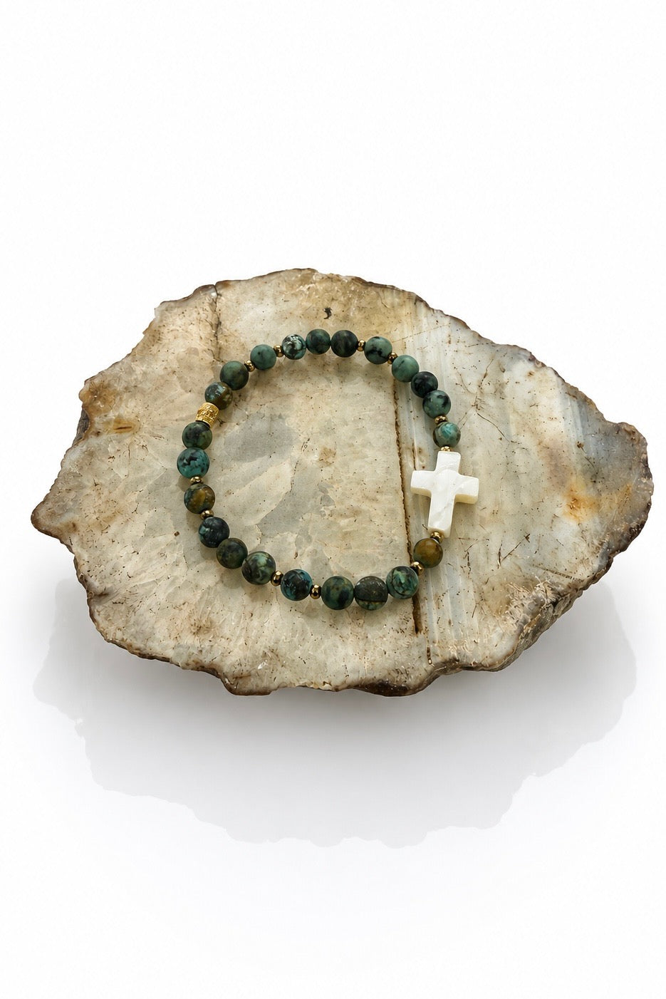Day 9 Evergreen Mother-Of-Pearl Cross