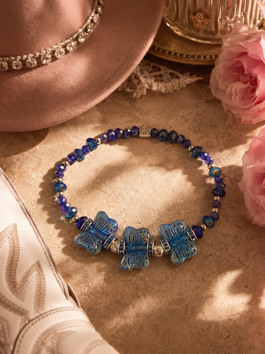 The Dolly Collection - Dream More Butterflies (Iridescent Cobalt Blue)
