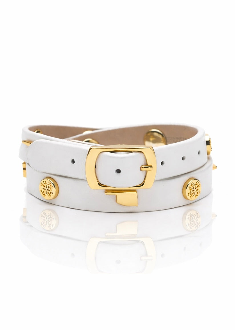 Oklahoma Double Wrap Metallic White (Gold)