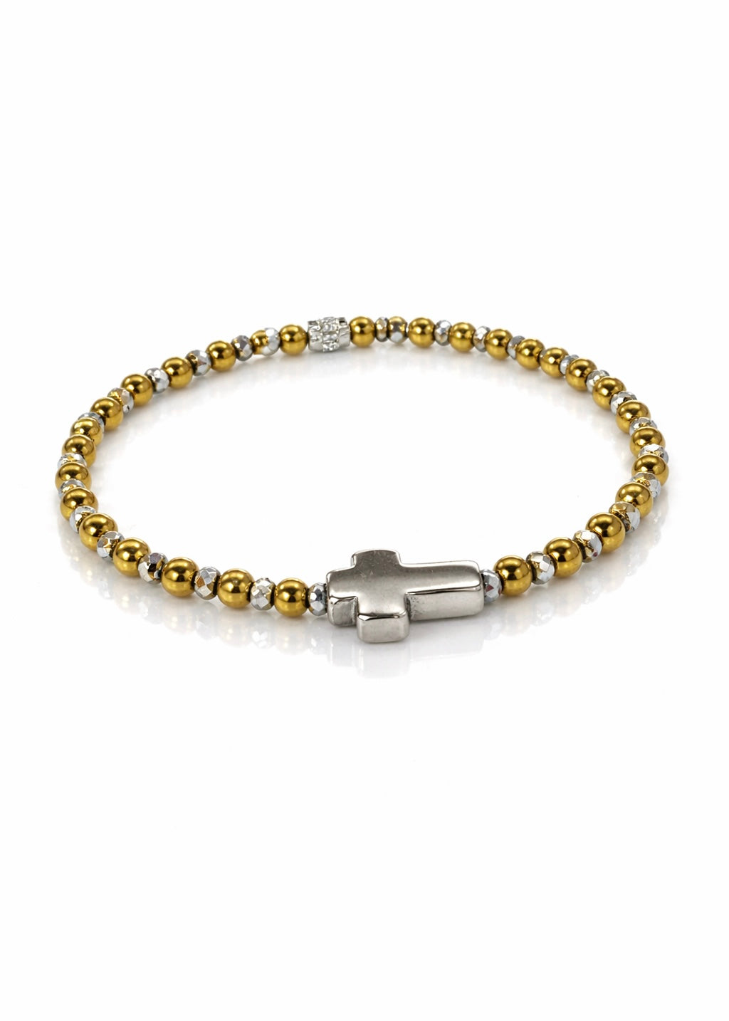 Ever True Gold/Silver Stainless Steel Cross