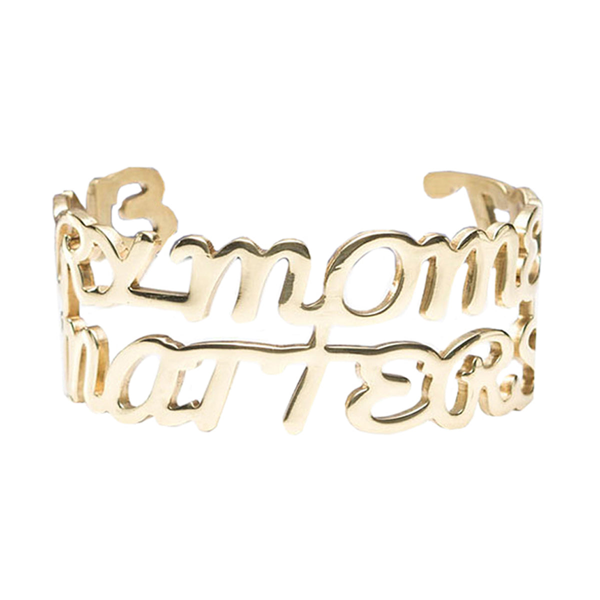 Every Moment Matters Cuff - Gold