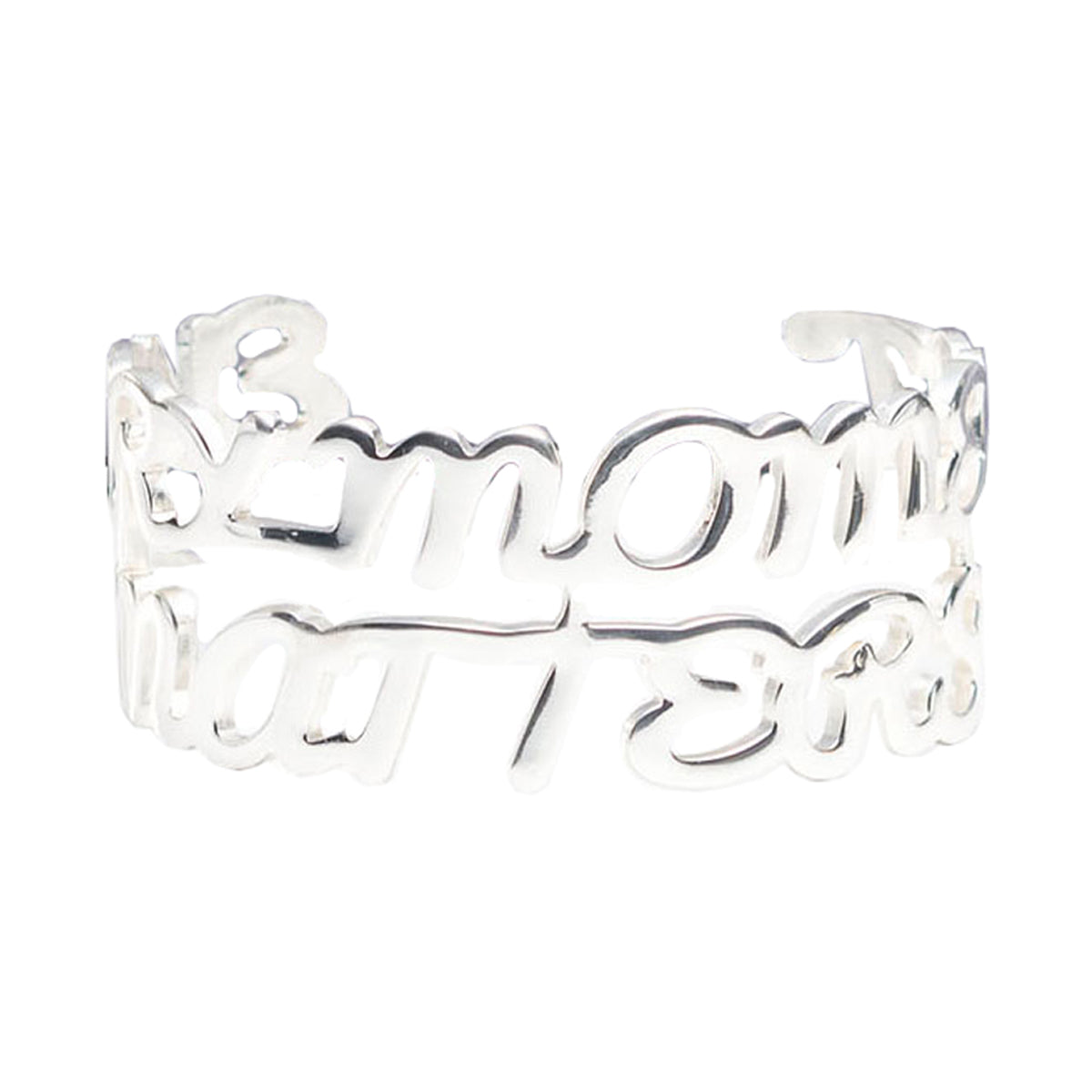 Every Moment Matters Cuff - Silver