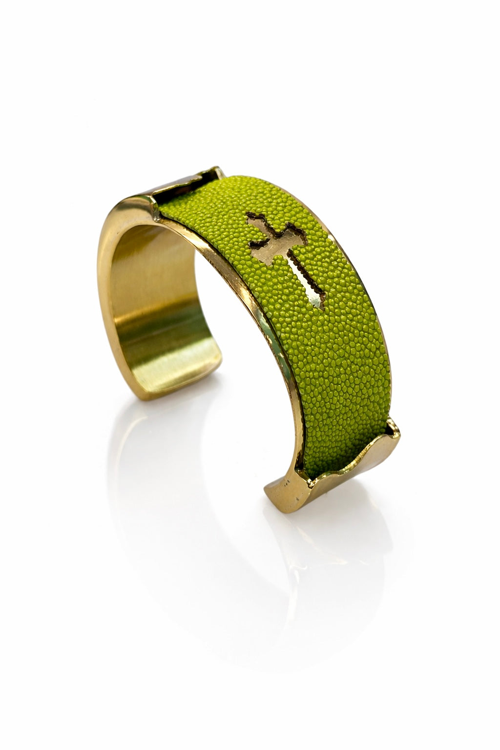 Dallas Stingray Cross Gold 1” (Lime Chartreuse)