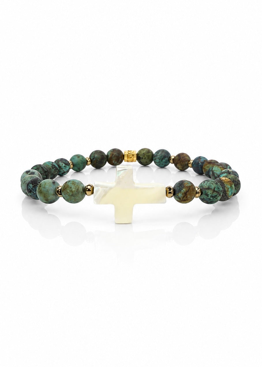 Day 9 Evergreen Mother-Of-Pearl Cross