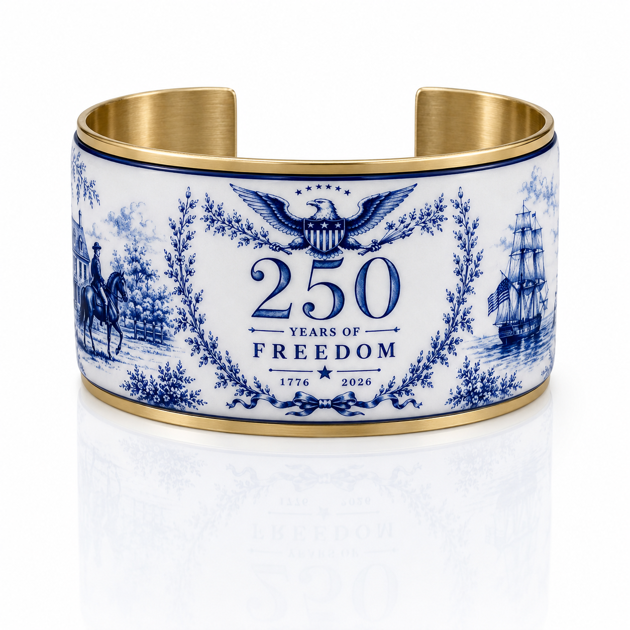 Limited edition: 250 years of freedom Cuff Gold