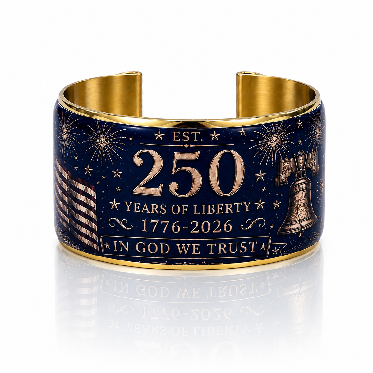 Limited Edition-250th Anniversary Commemorative Art Deco Cuff-Years of
