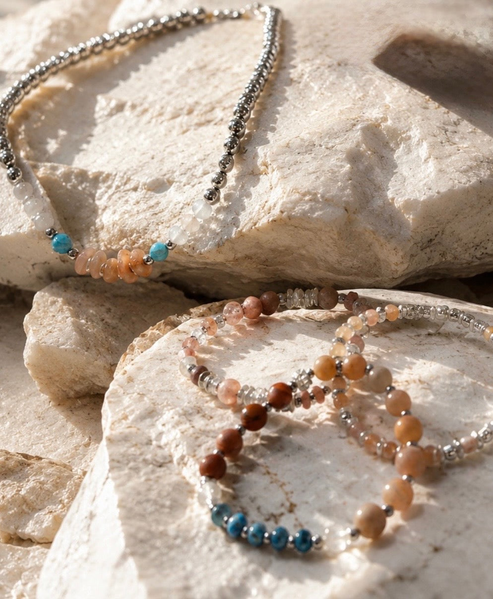 Sommerset Collection - Coastal Breeze Necklace - Silver