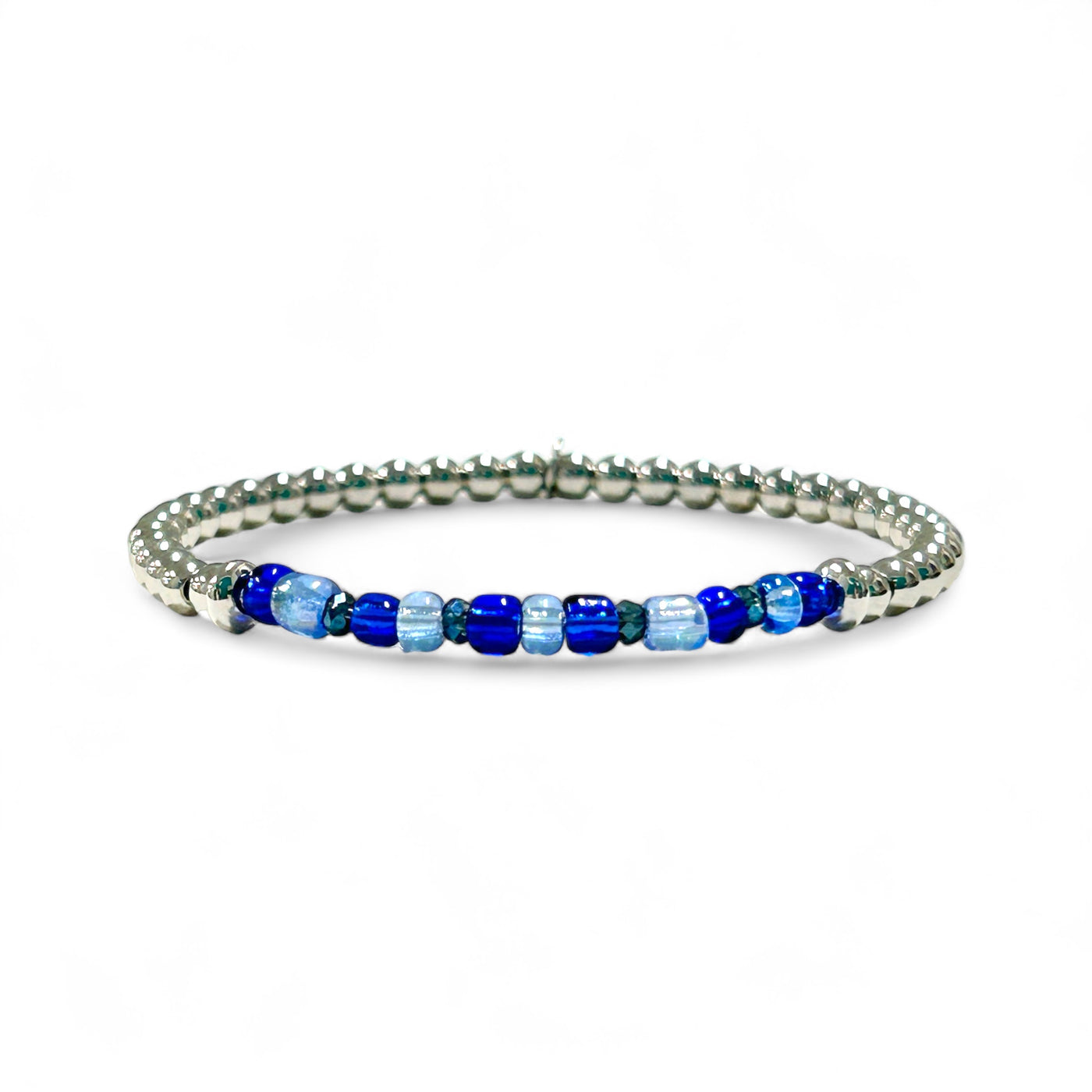 Azure Harmony Beaded Bracelet