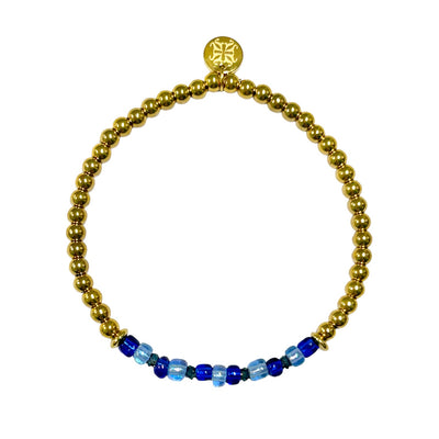 Azure Harmony Beaded Bracelet