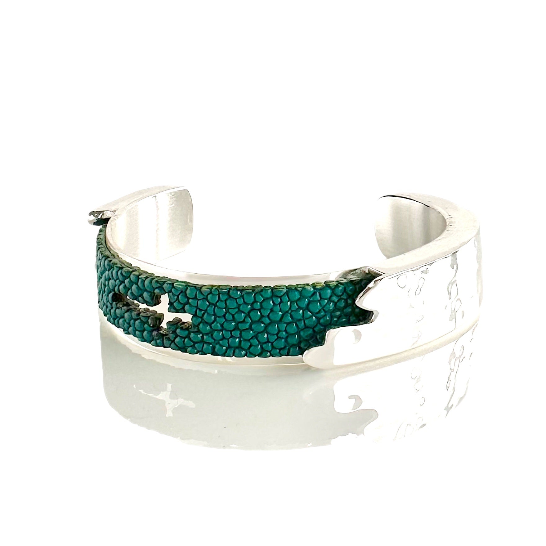 Dallas Stingray Cross .5 Silver - Teal