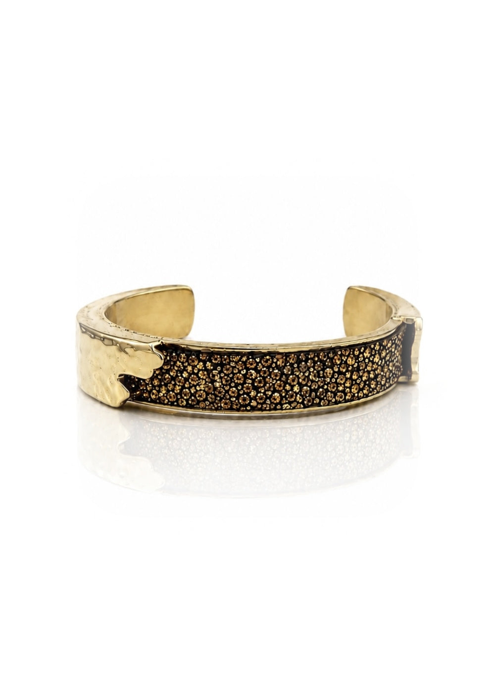 Dallas Gold Cuff with Gold Stingray, 0.5 inch width