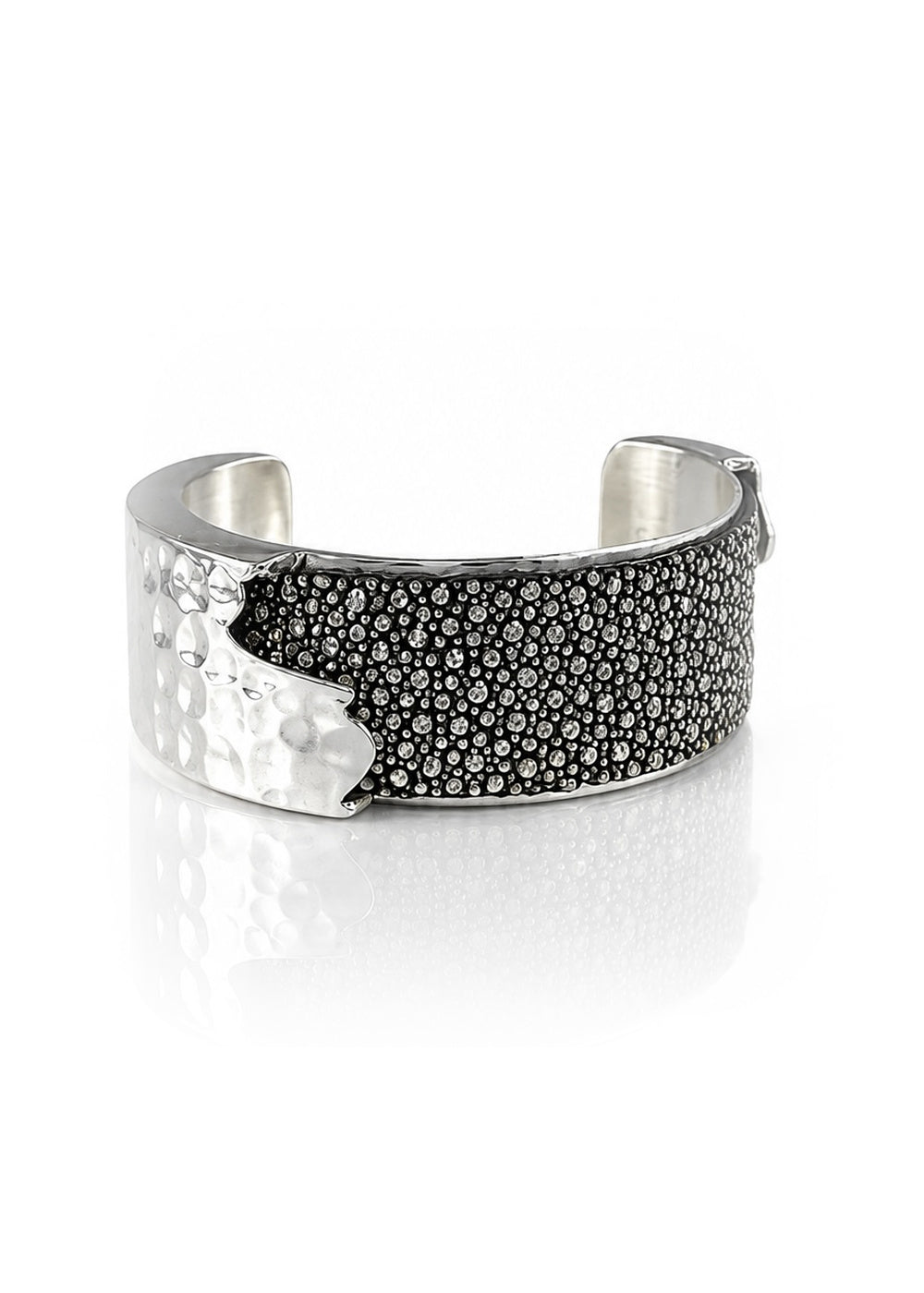 Dallas Silver Cuff – Silver Stingray – 1 Inch