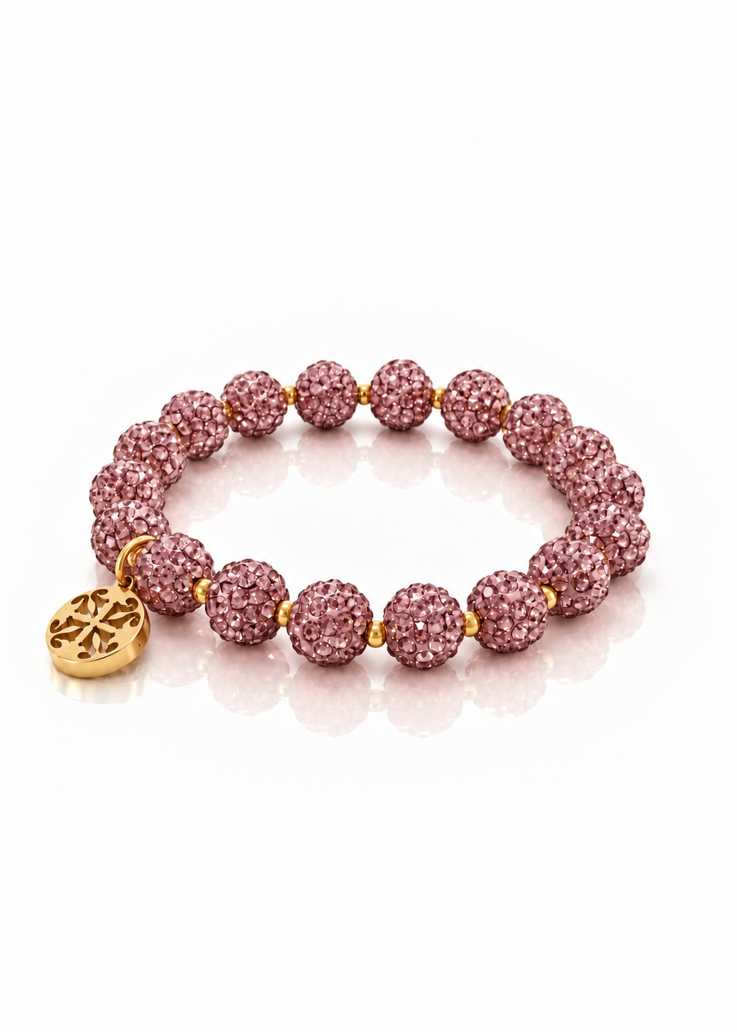 Emerson 2.0 Dusty Rose gold overhead view #Color_Dusty Rose