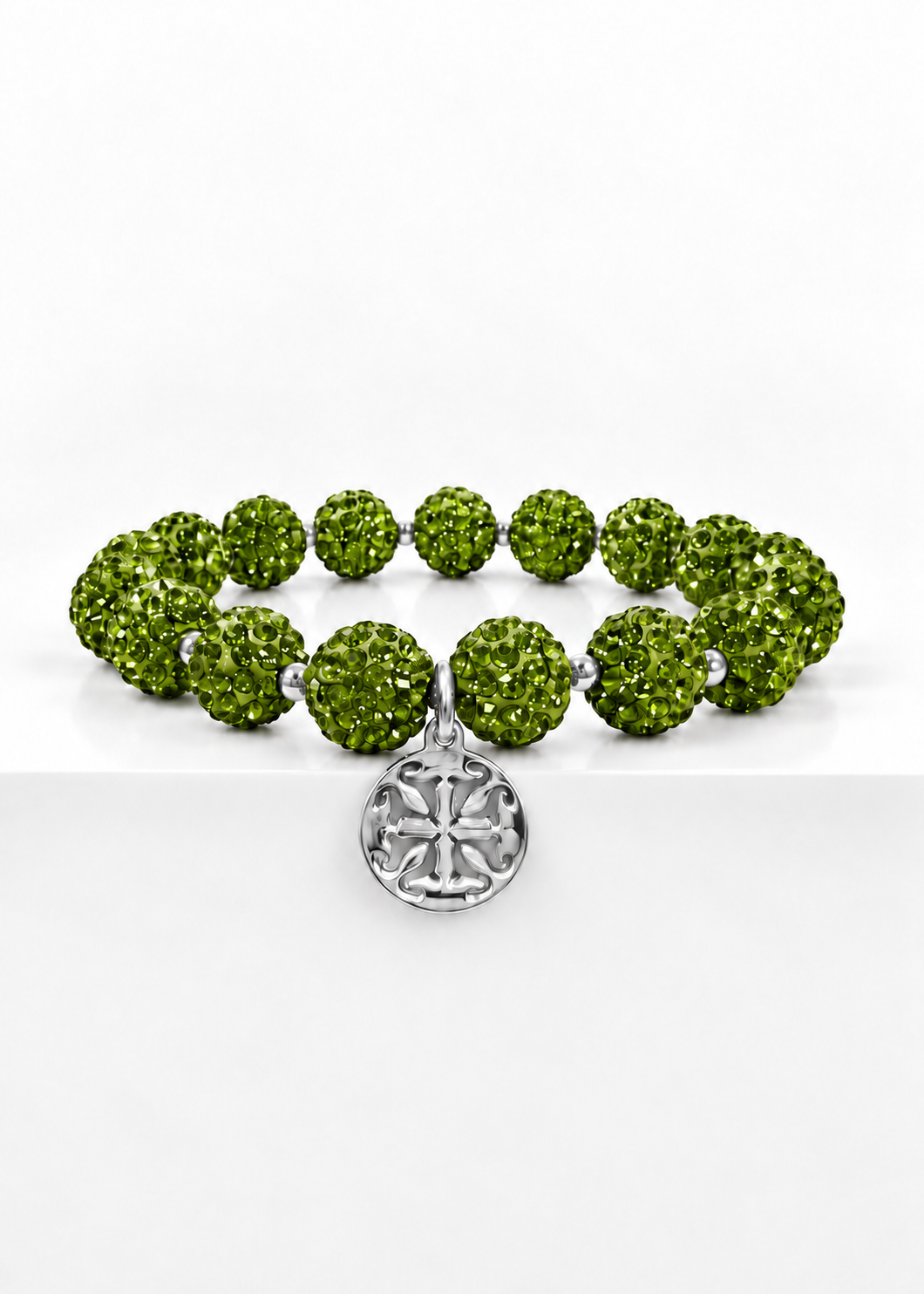 Emerson 2.0 Peridot silver front view #Color_Peridot
