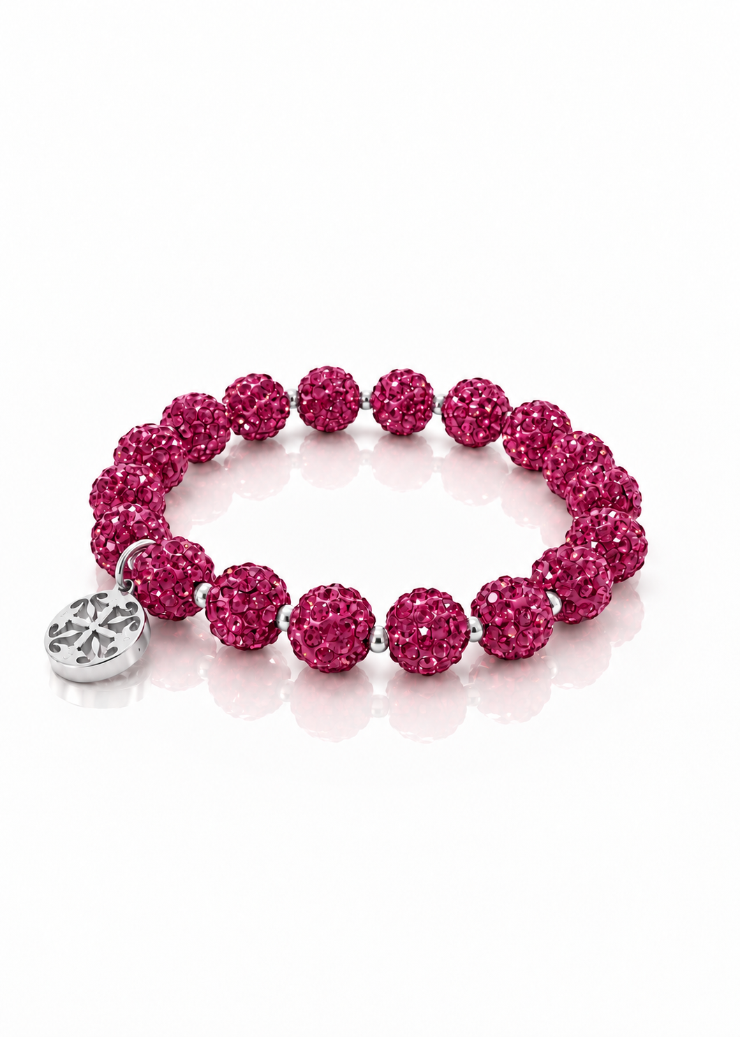 Emerson 2.0 Raspberry silver overhead view #Color_Raspberry
