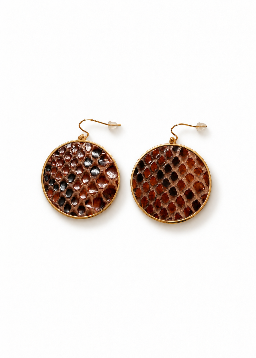 Main Event earrings with a subtle shadow on white