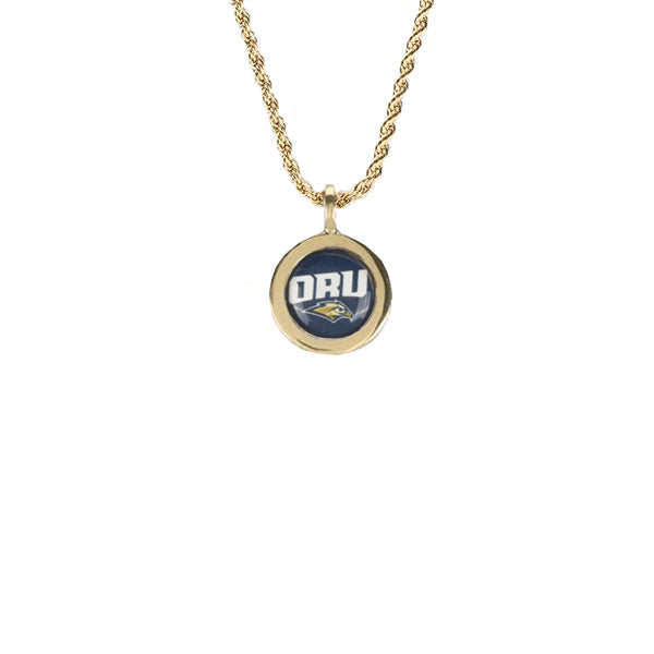 NCAA Art Deco Necklace - Oral Roberts University Gold