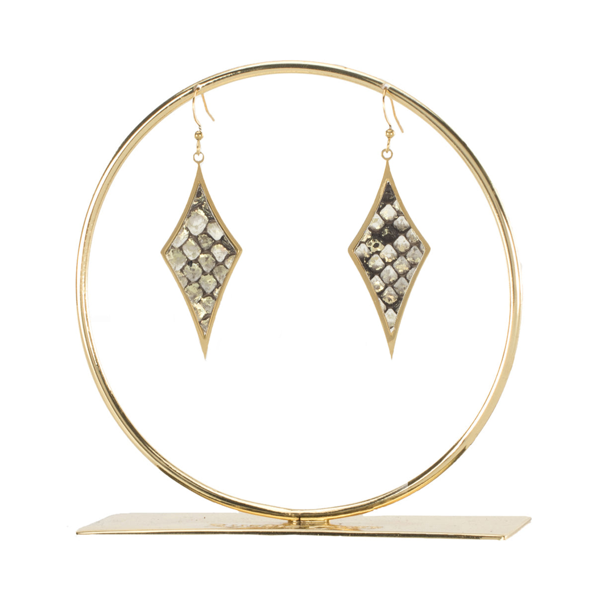 Python Diamond Earrings - Starlight on Gold