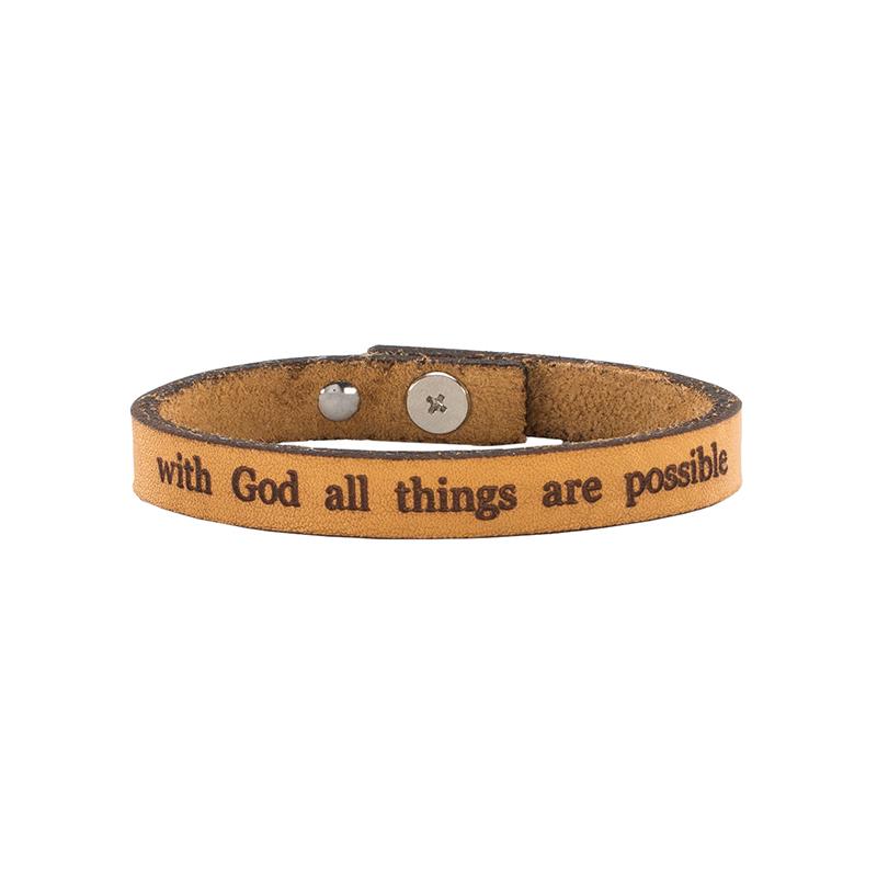 Leather Quote Cuffs