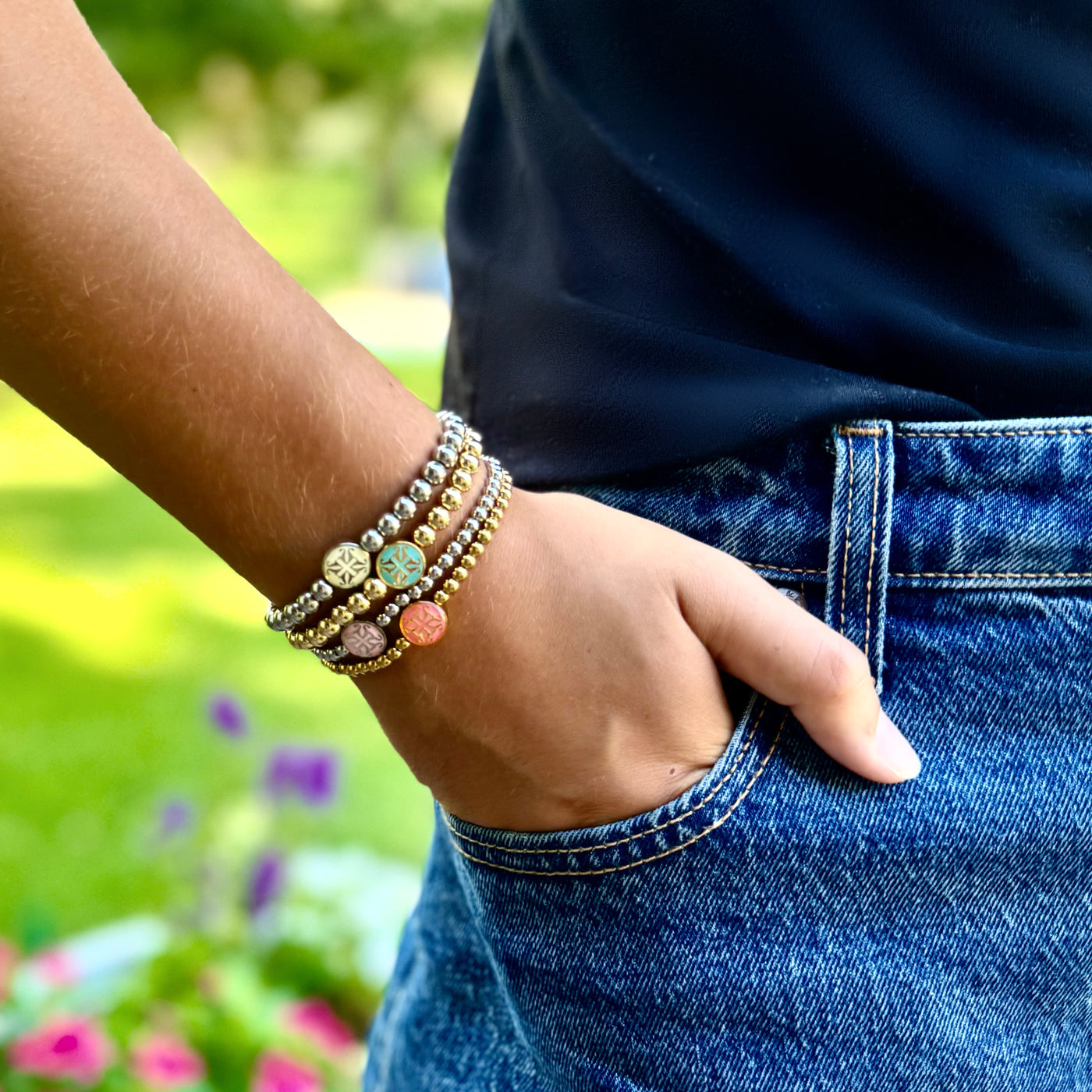 Hadlee Turquoise 6mm - Gold