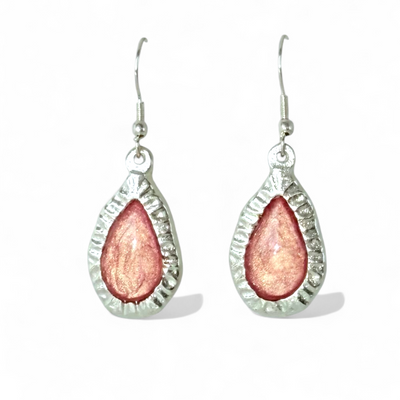 Frances Earrings - Papaya - Silver