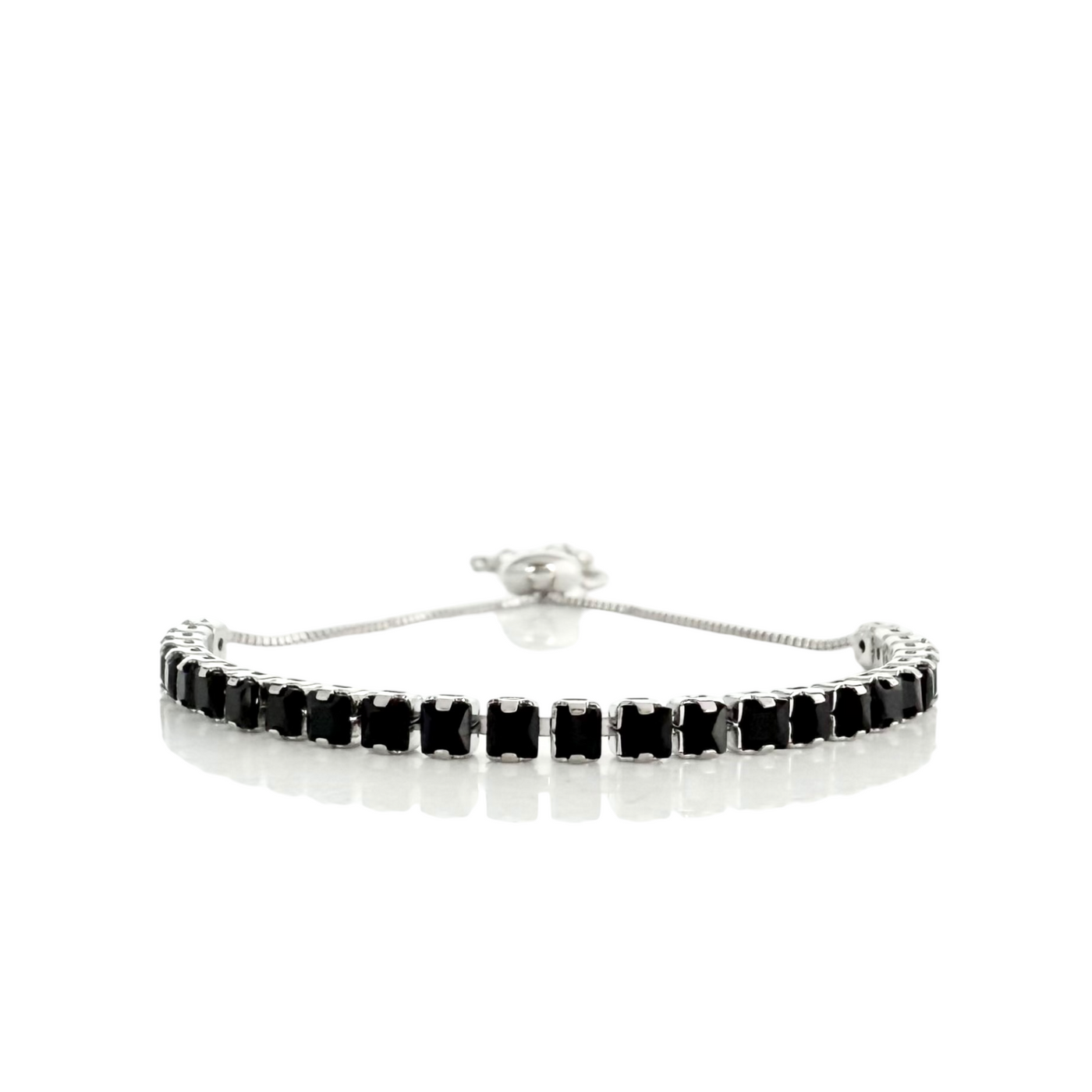 Day 5: Sloane Cushion Cut - Slider - Black - Silver + Santa Pouch