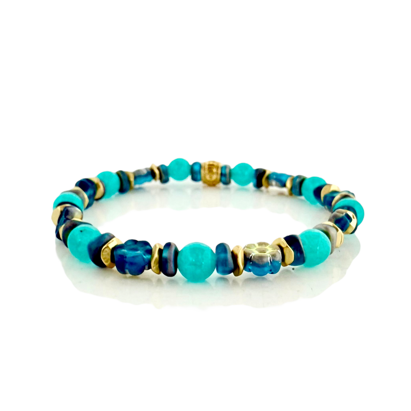 Mini Flowers Ocean Turquoise
