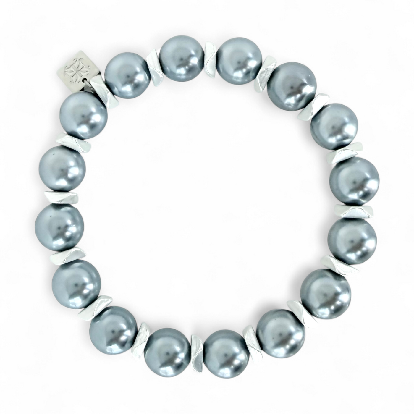 Boleyn Pearl - Light Blue - Silver