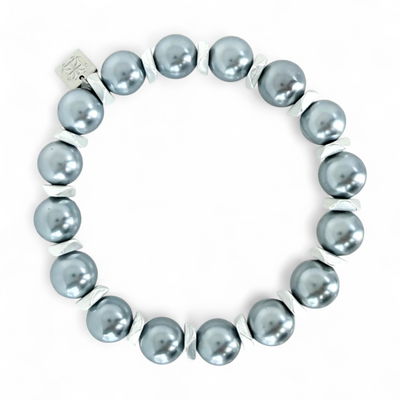 Boleyn Pearl - Light Blue - Silver