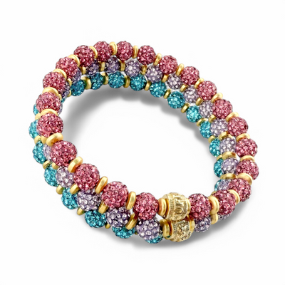 Emerson Lane Trio - Pink + Turquoise + Light Purple with Gold