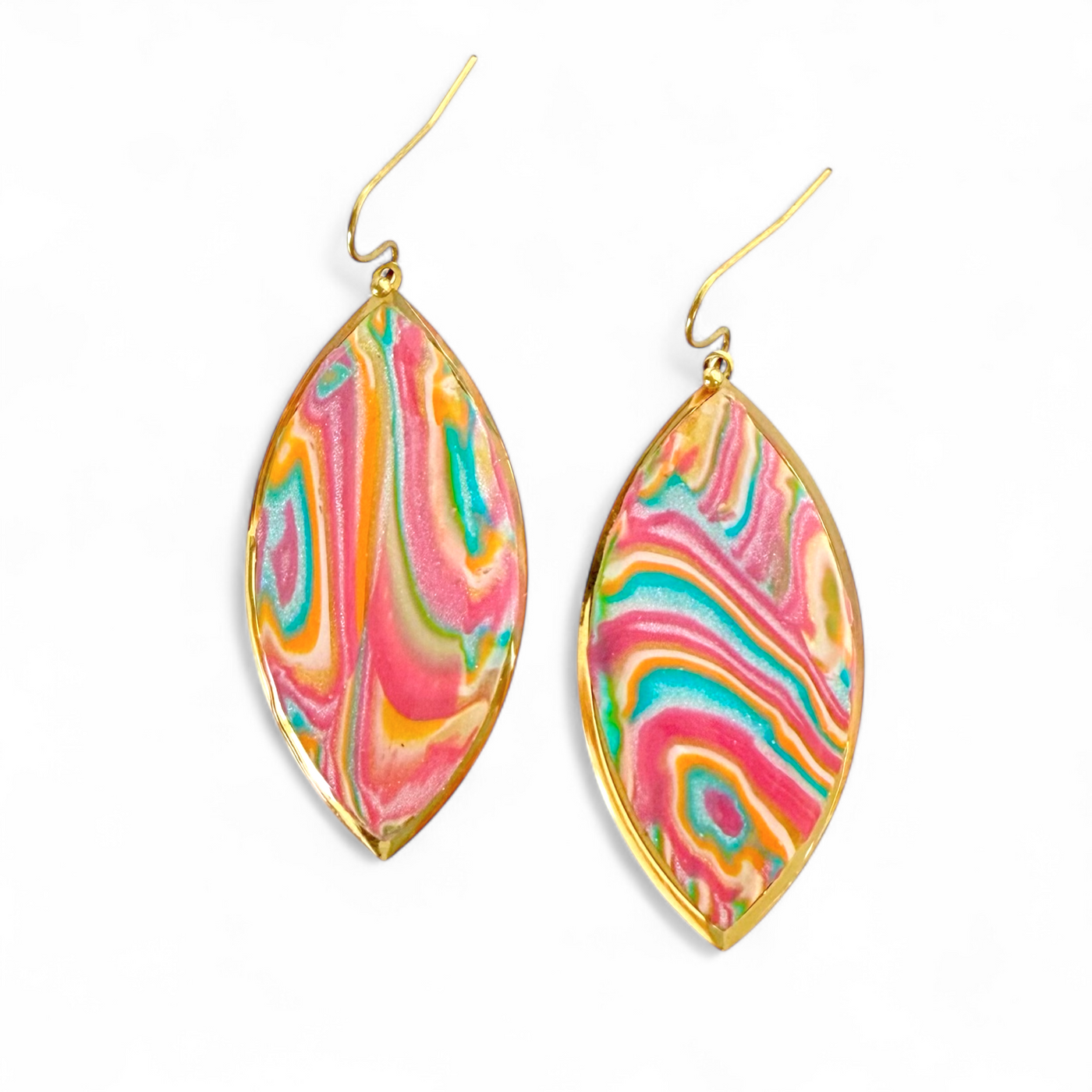 Marquise Riviera Earring - Gold