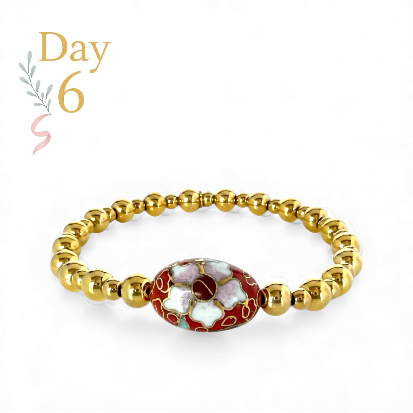 Day 6: Matryoska Imperial Red - Oval + Santa Pouch