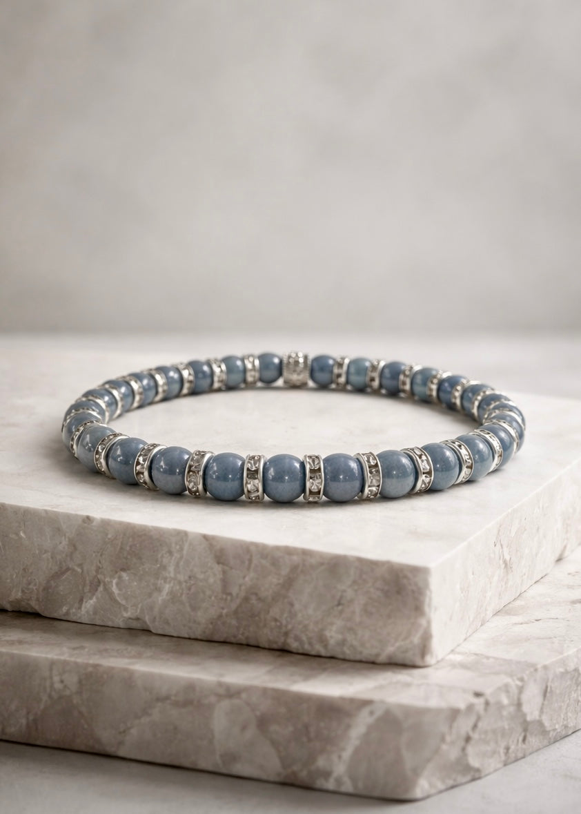 Telluride 6mm Blue Pavé Silver