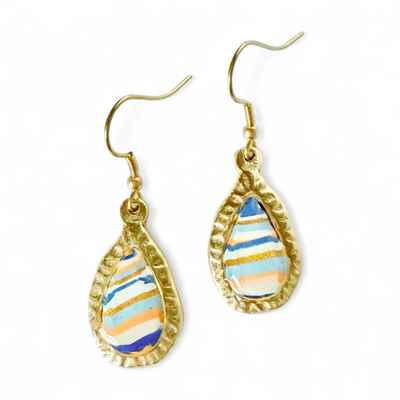 Frances Earrings - Summer Sunset - Gold