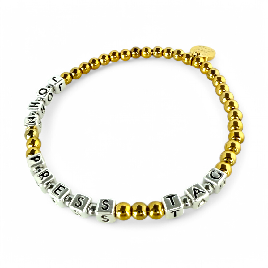Custom Beaded Block - Three Words